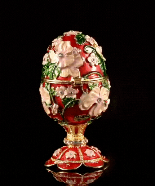 Light Pink Swarovski Crystal Egg